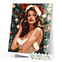 Paint by numbers kit Christmas Glam Girl Figured'Art