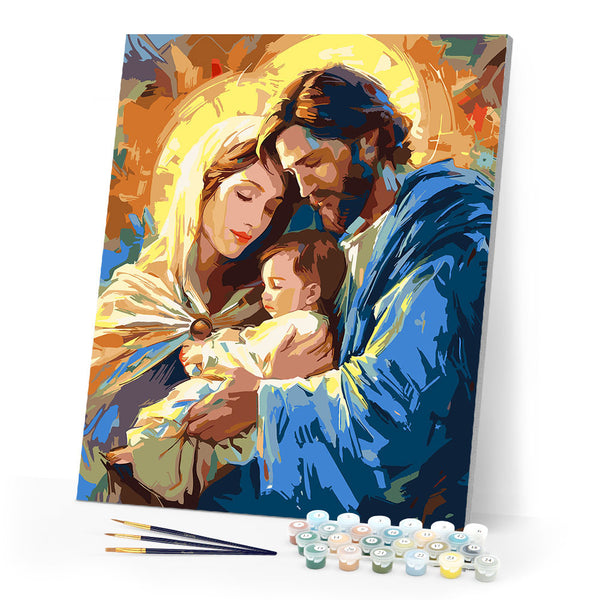 Paint by numbers kit Holy Family Figured'Art