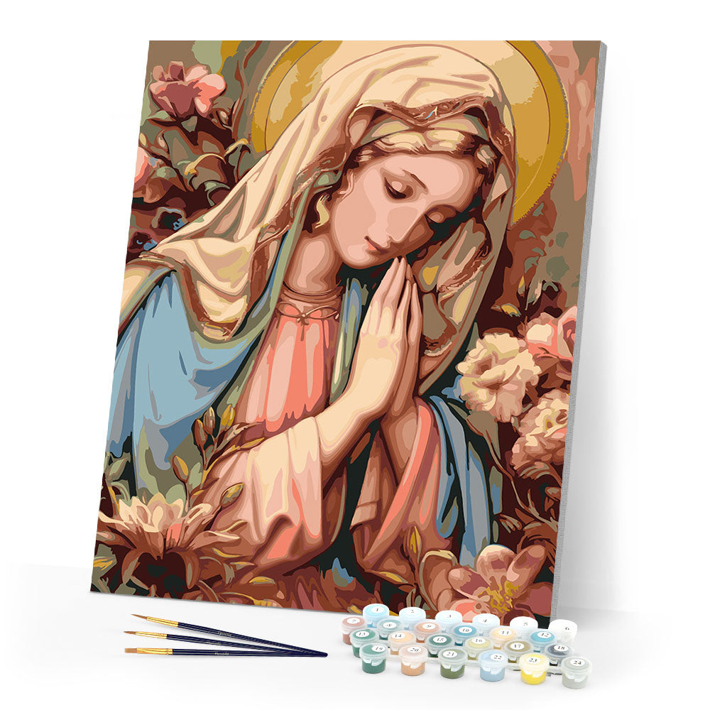 Paint by numbers kit Blessed Virgin Mary Figured'Art