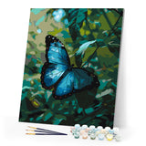Paint by numbers kit Blue Morpho Butterfly Figured'Art