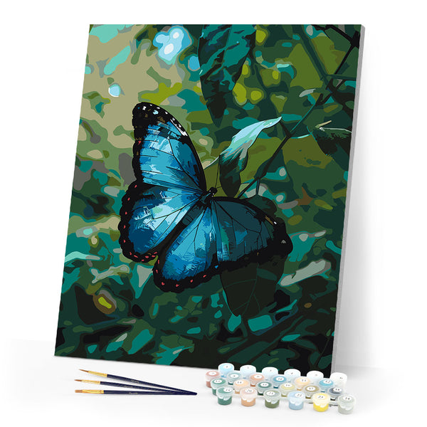 Paint by numbers kit Blue Morpho Butterfly Figured'Art