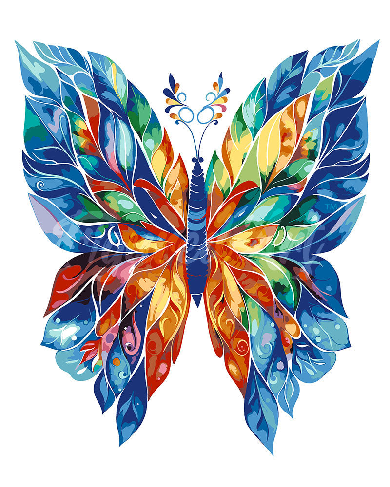 Paint by Numbers for adults - Artistic Butterfly – Figured'Art