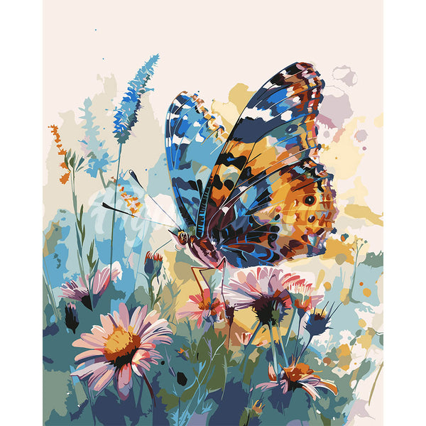 Butterfly and Flowers
