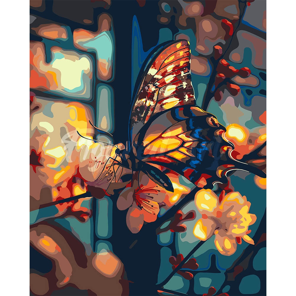 Butterfly and Cherry Blossoms