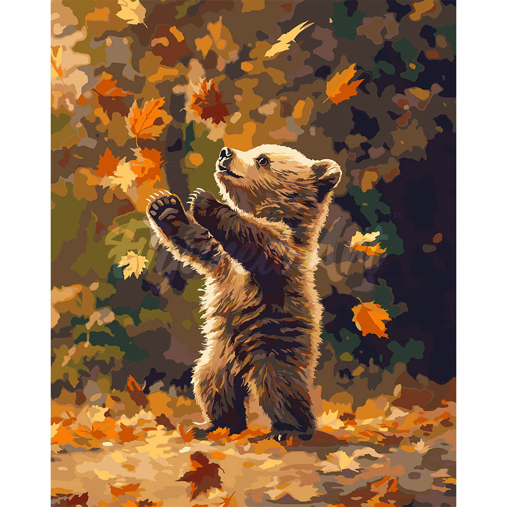 Bear and Falling Leaves