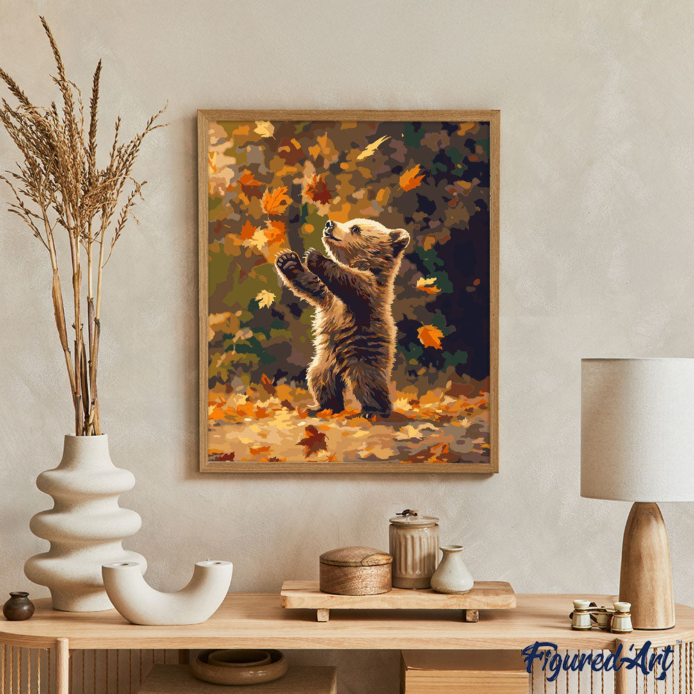 Bear and Falling Leaves