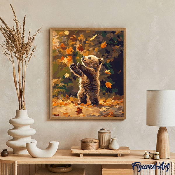 Bear and Falling Leaves