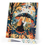 Paint by numbers kit Girl with Umbrella in Fall Figured'Art