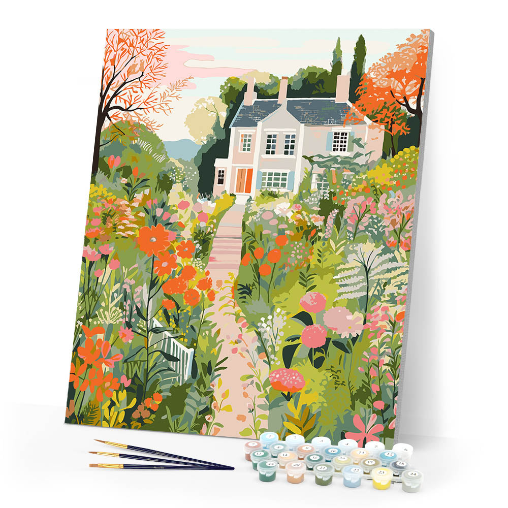 Paint by numbers kit Garden Villa Figured'Art
