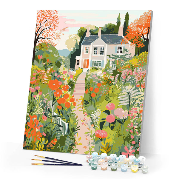 Paint by numbers kit Garden Villa Figured'Art