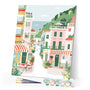 Paint by numbers kit Pastel Seaside Town Figured'Art
