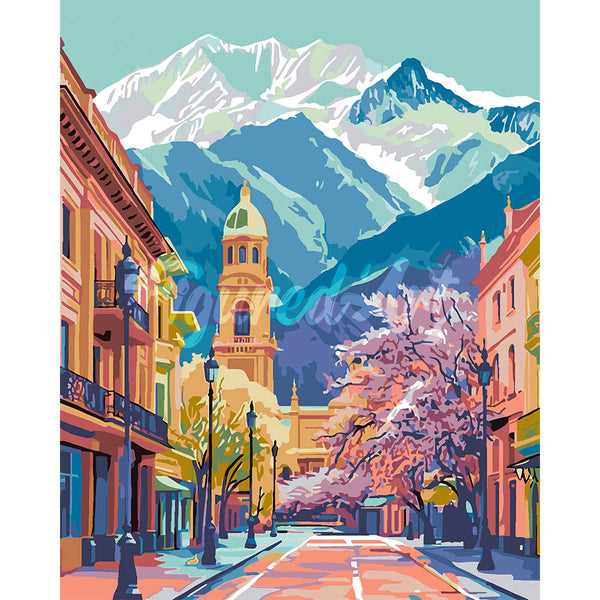 Colorful Alpine Village