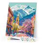 Paint by numbers kit Colorful Alpine Village Figured'Art