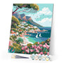 Paint by numbers kit Coastal City in Spring Figured'Art