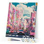Paint by numbers kit Bustling Street of Japan Figured'Art