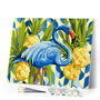 Paint by numbers kit Blue Flamingo Figured'Art
