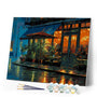 Paint by numbers kit Rainy Cafe Corner Figured'Art