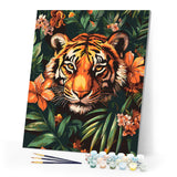 Paint by numbers kit Tropical Tiger Figured'Art