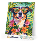 Paint by numbers kit Vacation Dog Figured'Art