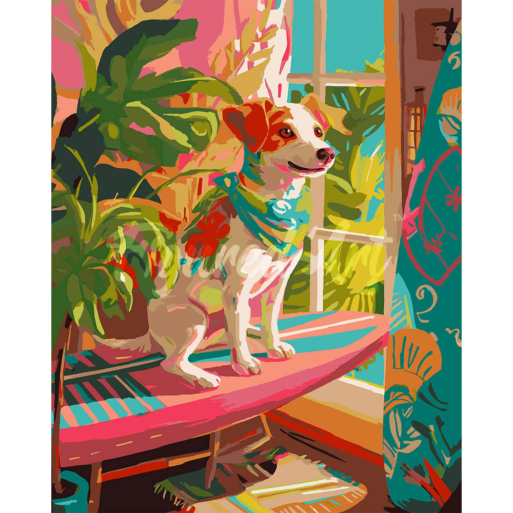 Surf-Loving Dog