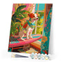 Paint by numbers kit Surf-Loving Dog Figured'Art