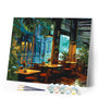 Paint by numbers kit Rainy Day Cafe Figured'Art