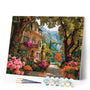 Paint by numbers kit Lakeside Villa in Bloom Figured'Art