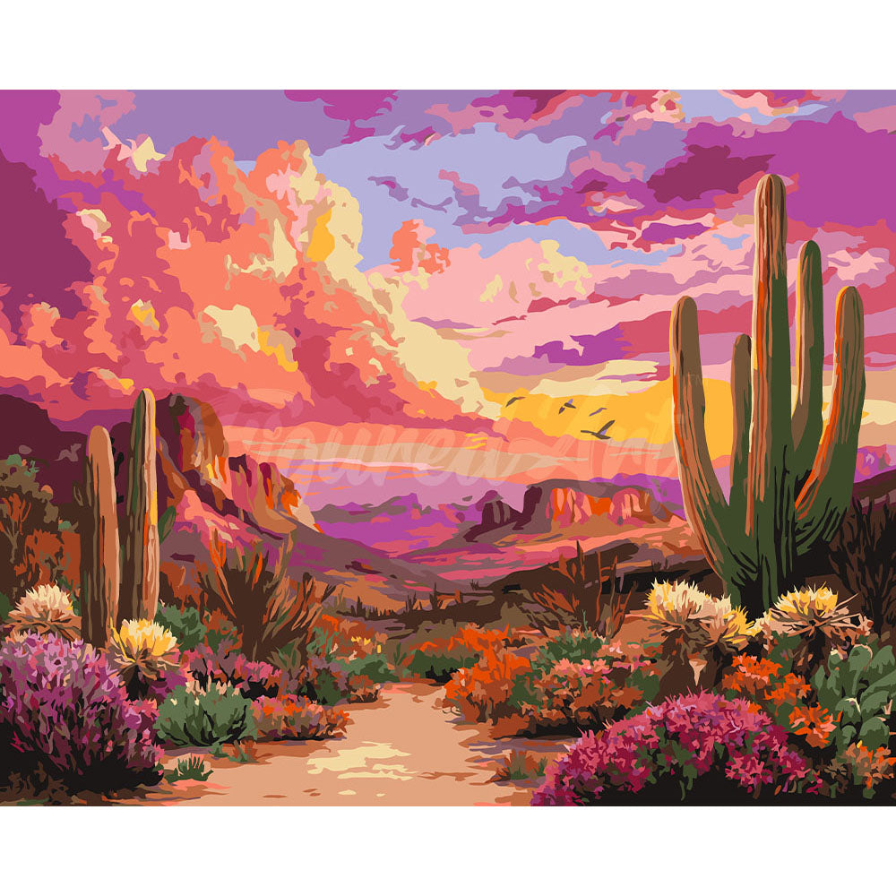 Cactus Valley at Sunset