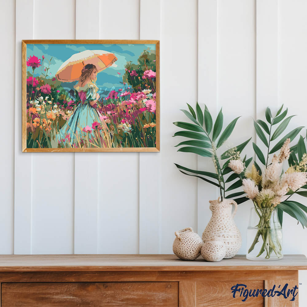 Paint by Numbers for adults - Lady of the Wildflowers – Figured'Art US