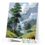 Paint by numbers kit Misty Valley Figured'Art