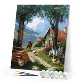 Paint by numbers kit Rural Farm Life Figured'Art