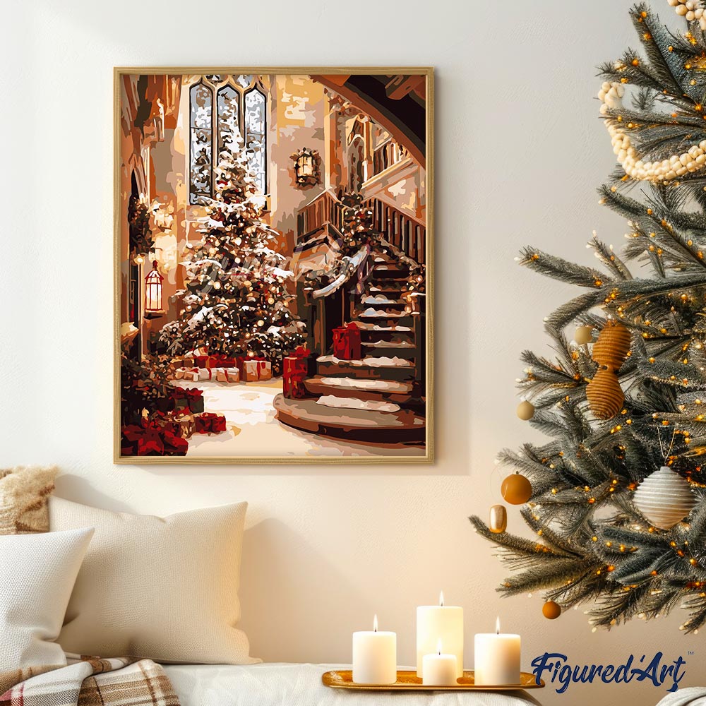 Paint by Numbers for adults - Grand Christmas Hall – Figured'Art