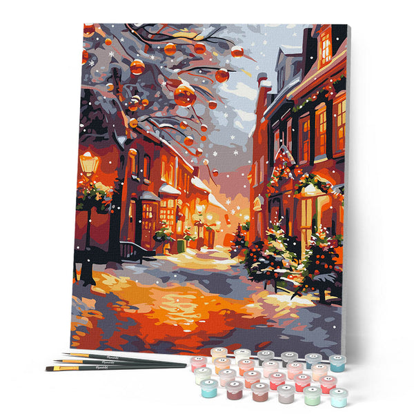 Paint by numbers kit Golden Hour Christmas Figured'Art