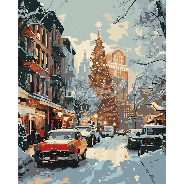 New York Winter Street