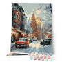 Paint by numbers kit New York Winter Street Figured'Art