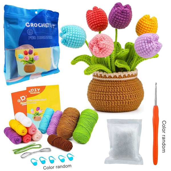 Amigurumi Crochet Kit - Tulip Flowers