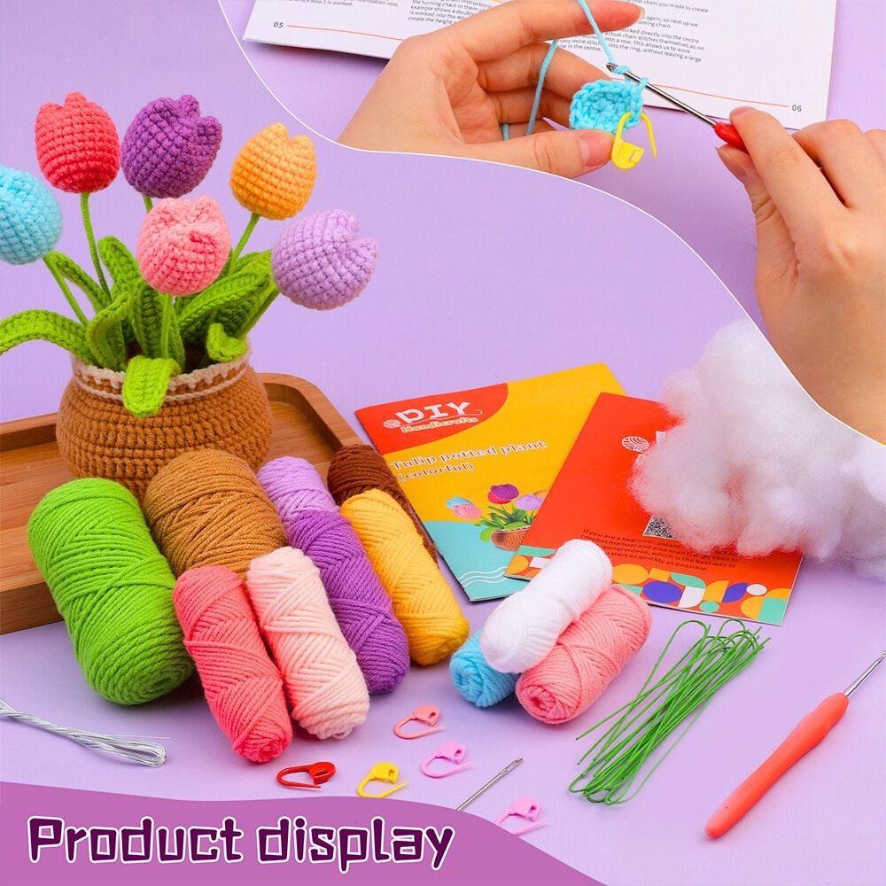 Amigurumi Crochet Kit - Tulip Flowers