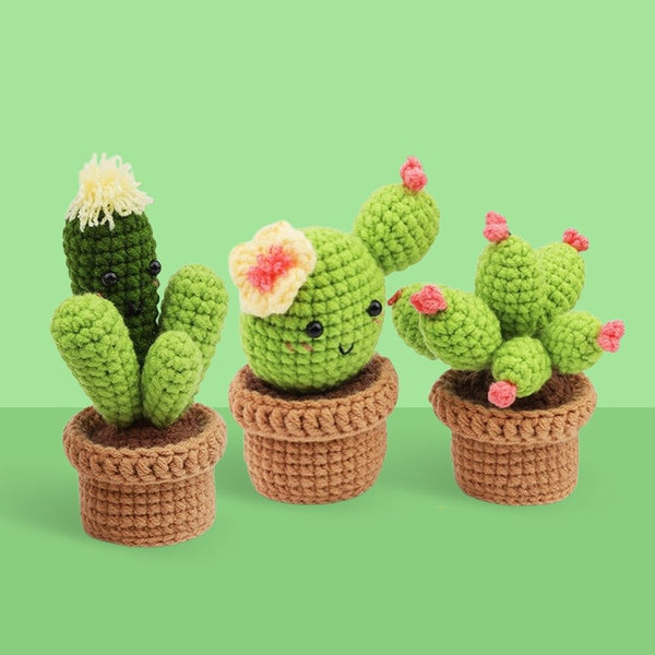 Amigurumi Crochet Kit - Cactus Trio Figured'Art