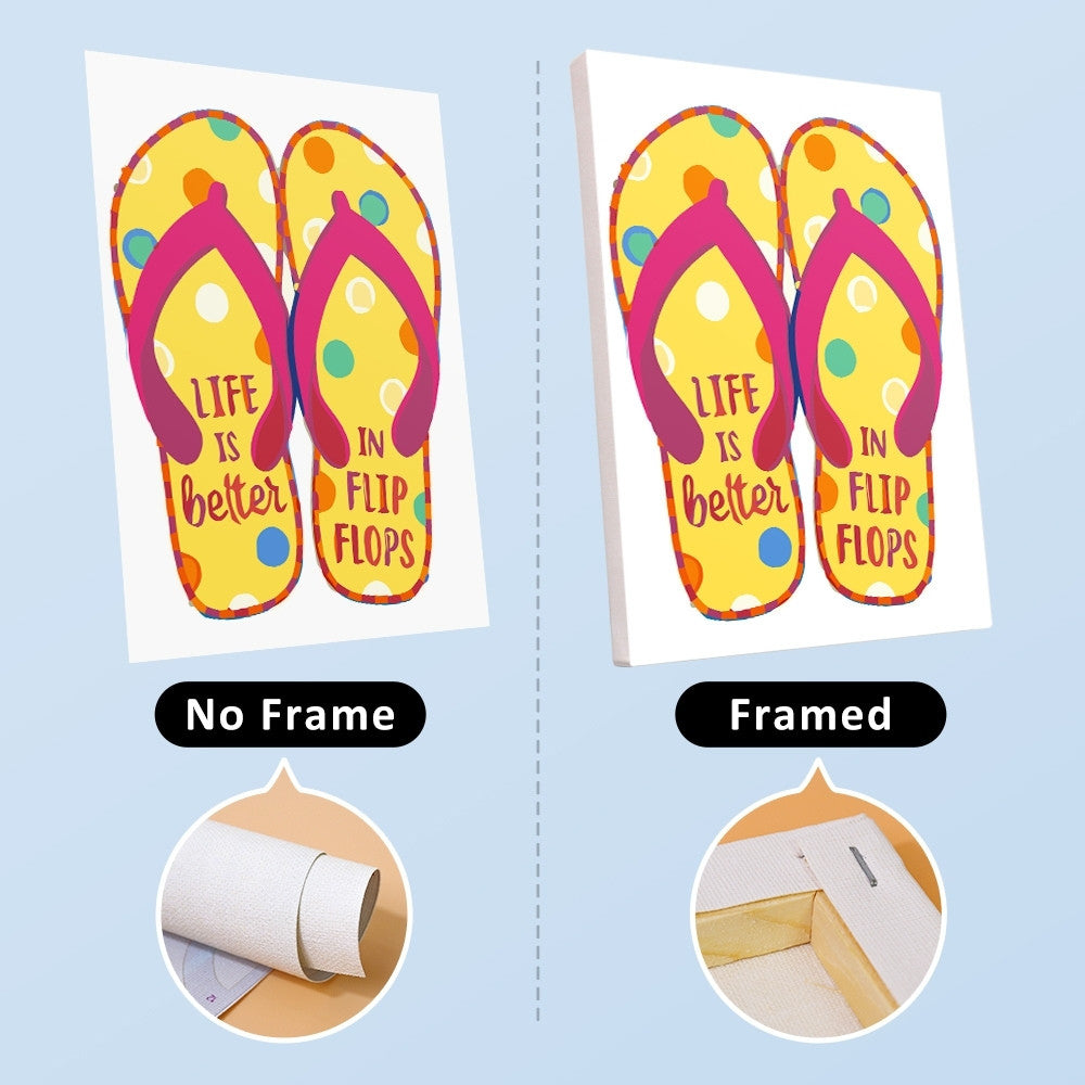 Paint by Numbers – 6 Canvas Set | Flip-Flop Summer Signs