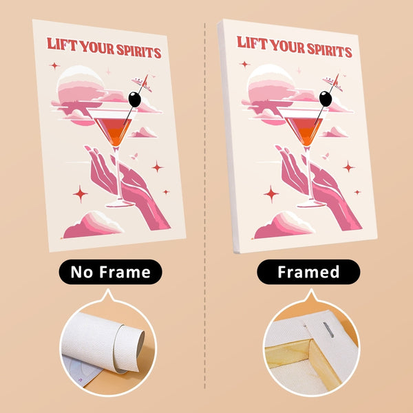 Paint by Numbers – 6 Canvas Set | Chic Cocktail Posters
