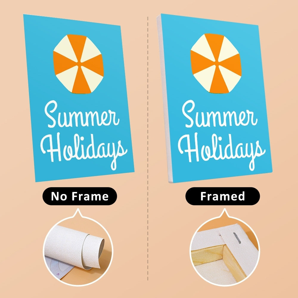 Paint by Numbers – 6 Canvas Set | Summer Holiday Posters