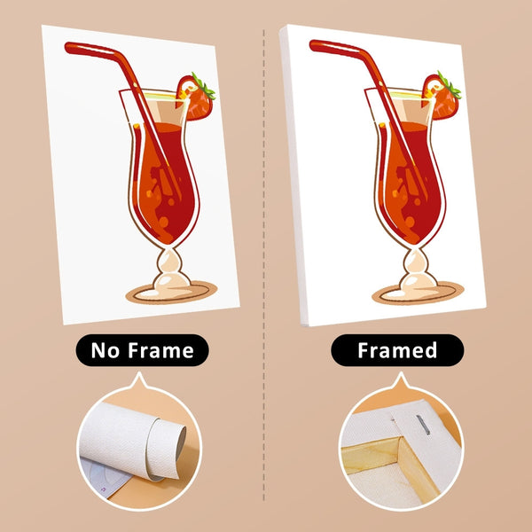 Paint by Numbers – 6 Canvas Set | Fruity Cocktails