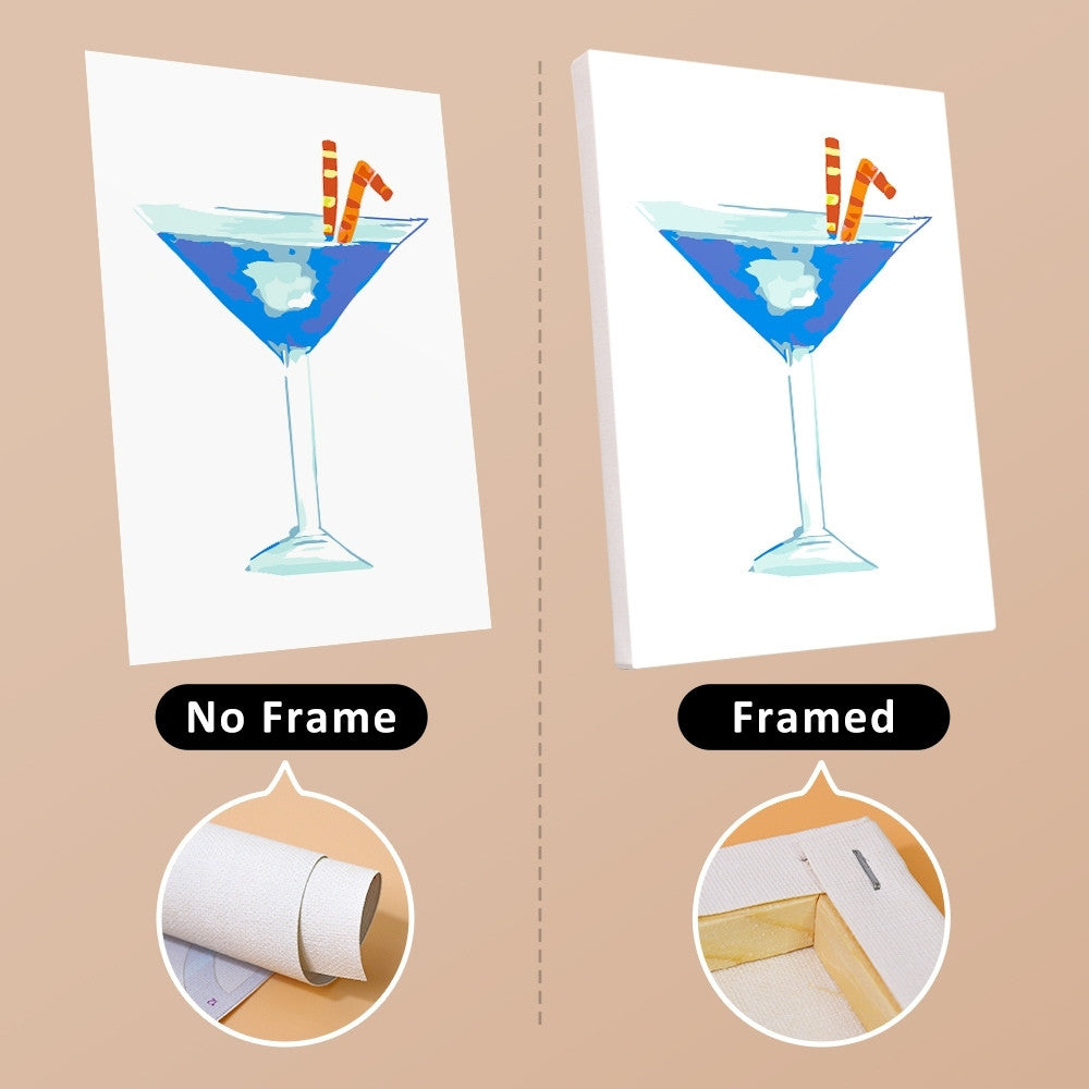 Paint by Numbers – 6 Canvas Set | Colorful Cocktails