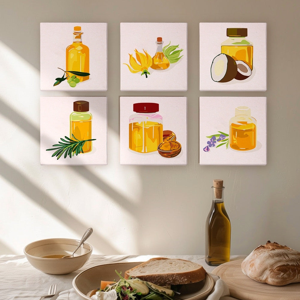 Paint by Numbers – 6 Canvas Set | Natural Oils