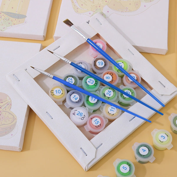 Paint by Numbers – 6 Canvas Set | Natural Oils