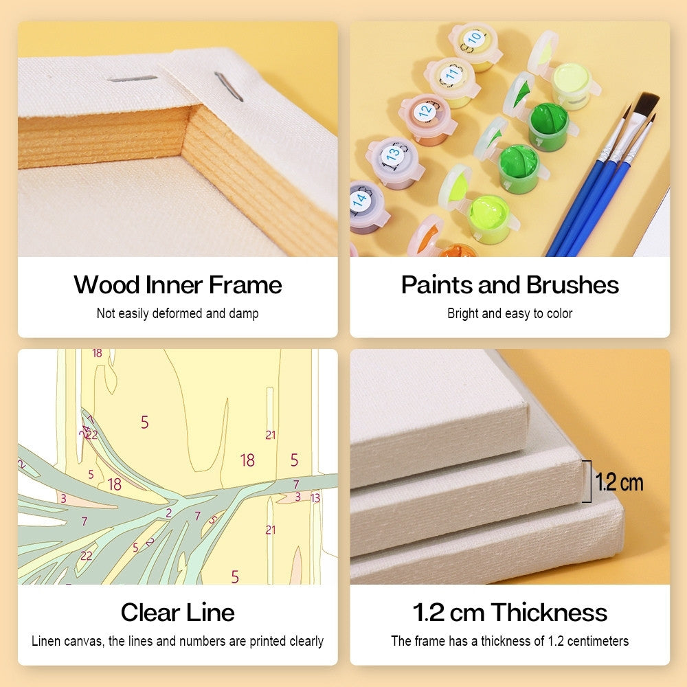 Paint by Numbers – 6 Canvas Set | Natural Oils