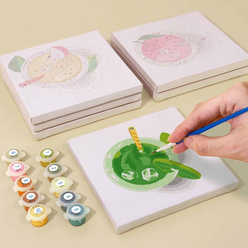 Paint by Numbers – 6 Canvas Set | Color Pop Refreshers