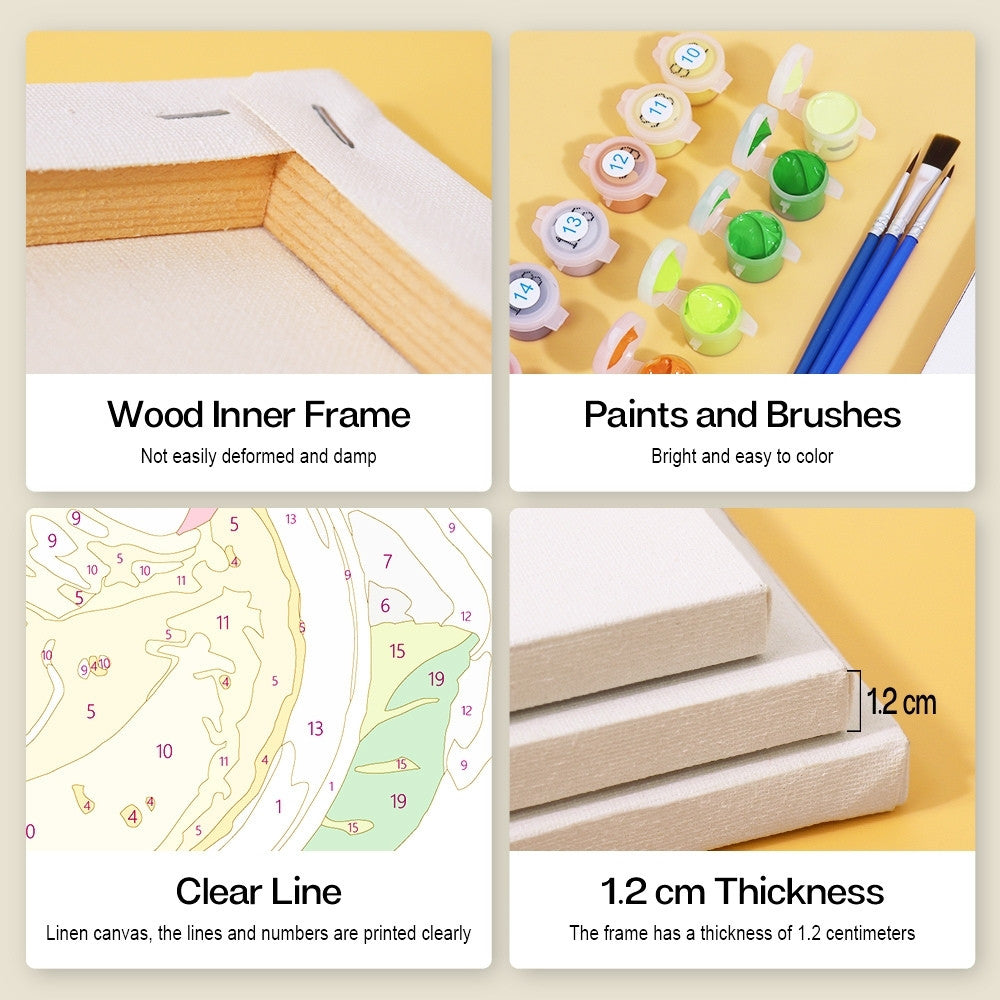 Paint by Numbers – 6 Canvas Set | Color Pop Refreshers