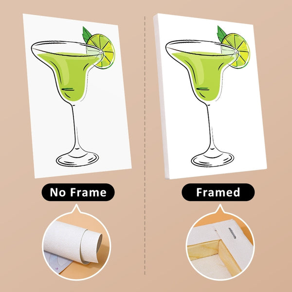 Paint by Numbers – 6 Canvas Set | Classic Cocktails