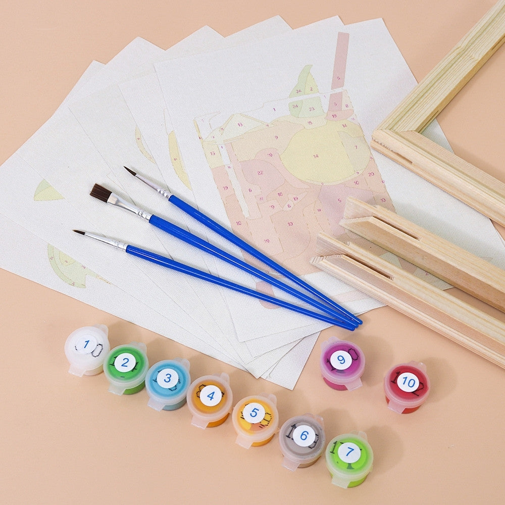 Paint by Numbers – 6 Canvas Set | Tropical Cocktails